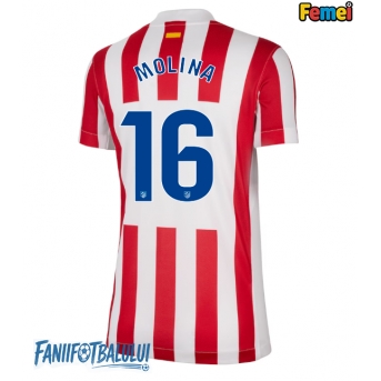 Atletico Madrid Nahuel Molina #16 Tricou Fotbal Replică 2025-26 Femei Acasa